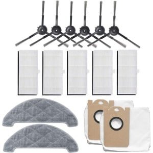 Set van 15 stofzakken, dweilen en zijborstels geschikt voor de Xiaomi Viomi S9 robotstofzuiger