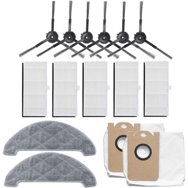 Set van 15 stofzakken, dweilen en zijborstels geschikt voor de Xiaomi Viomi S9 robotstofzuiger