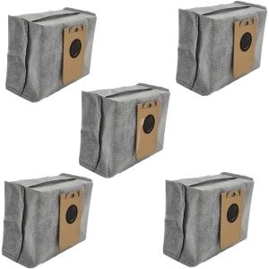 Set van 5 vervangende stofzakken geschikt voor de Eufy Robovac L35 Hybrid+ robotstofzuiger