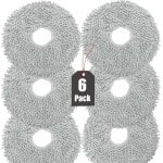 Set van 6 dweilpads geschikt voor Dreame L10s Ultra / L10 Ultra robotstofzuigers, herbruikbaar en wasbaar