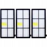 Sillar 3x Stofzuigerfilter - HEPA-filter voor Robotstofzuiger - geschikt voor iRobot Roomba Serie 800 900 - vervangingsfilter voor modellen 966, 971, 975, 980, 981