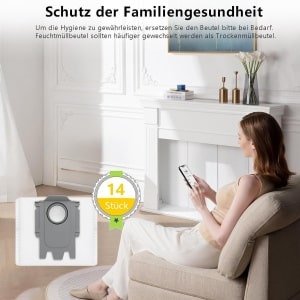 Stofzakken Robotstofzuiger - Reserveonderdelen - Hygiënisch Huis - 14 Stuks Voordeel - 2.7 Liter Capaciteit