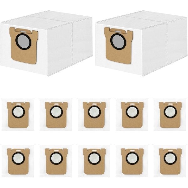 Stofzakken - geschikt voor Eufy L60 SES / L50 SES robotstofzuigers - verpakking van 12 stofzuigerzakken - stofzuigerzakken met grote capaciteit - afmetingen 20,5*11,5*11 cm