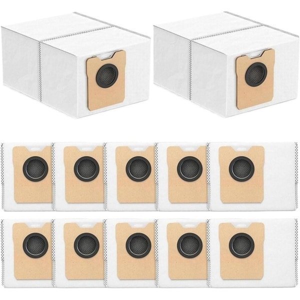 Stofzakken - geschikt voor Eufy Omni C20 en C10 robotstofzuigers - grote capaciteit - 12 zakken - afmetingen 18,5*16,5*12 cm