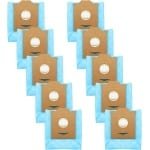 Verpakking van 10 vervangende stofzakken geschikt voor de Yeedi Cube robotstofzuiger (Yeedi CC).