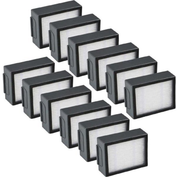 Vervangende filters - Filterschermen - Geschikt voor iRobot i7, i7+, E5 en E6 Serie Robotstofzuigers - 12 stuks