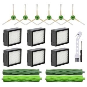 Vervangingsonderdelen Geschikt voor iRobot Roomba I3 I4 I6 I7 I8 E5 E6 E7 robotstofzuiger: Hoofdborstel, HEPA-filter