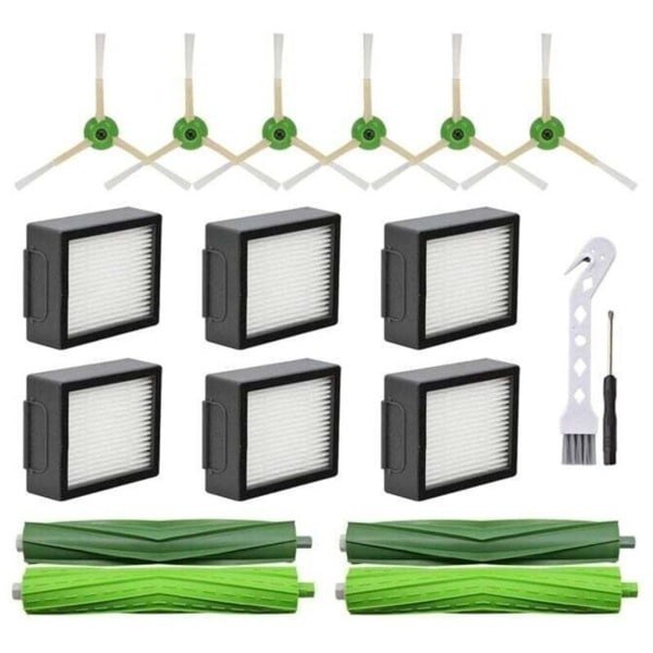 Vervangingsonderdelen Geschikt voor iRobot Roomba I3 I4 I6 I7 I8 E5 E6 E7 robotstofzuiger: Hoofdborstel, HEPA-filter