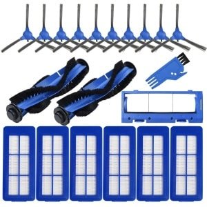 Vervangingsonderdelen geschikt voor Eufy robotstofzuigers: 11S hoofdborstelkap, zijborstels en filterwielen