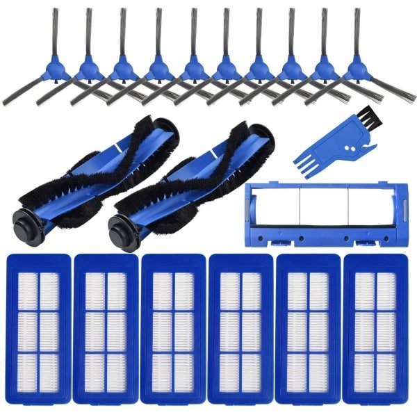 Vervangingsonderdelen geschikt voor Eufy robotstofzuigers: 11S hoofdborstelkap, zijborstels en filterwielen