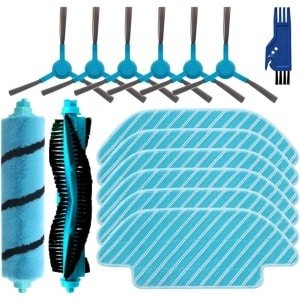 Vervangingsset - 15 STUKS - geschikt voor Cecotec Conga 4090 - 4490 - 4690 - 5090 - 5490 - 6090 - 7090 serie - Onderhoudsset - Accessoireset voor Robotstofzuiger - Stofzuiger Onderdelen - stofzuigeronderdelen