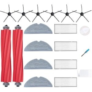 Vervangingsset geschikt voor Roborock S7 S7 Plus S7 MaxV S7 MaxV Ultra robotstofzuiger - 4 filters, 6 zijborstels, 4 dweildoeken, 1 hoofdborstels