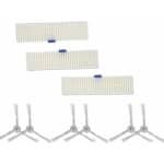 Zijborstel - HEPA-filter - Geschikt voor robotstofzuigers - 6 stuks - Voor hoekreiniging