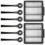 filters en zijborstels voor robotstofzuigers, geschikt voor de Shark IQ R101AE (RV1001AE) en IQ R101 (RV1001) robotstofzuigers met zijborstels.