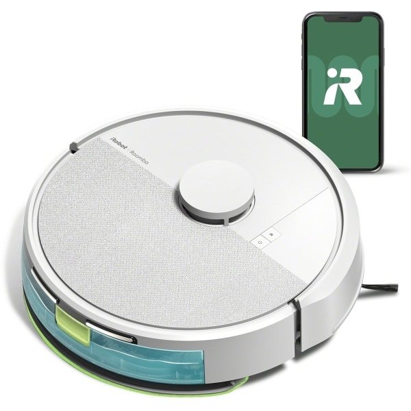 iRobot Roomba® 105 Combo - Robotstofzuiger met Dweilfunctie - Wit (Y3112)