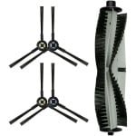 stofzuigerborstel Geschikt voor Silvercrest SSR1 SSRA1 robotstofzuiger Geschikt voor A9s A9 A7 L100 (1 rolborstel + 4 zijborstels)