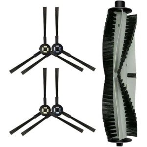 stofzuigerborstel Geschikt voor Silvercrest SSR1 SSRA1 robotstofzuiger Geschikt voor A9s A9 A7 L100 (1 rolborstel + 4 zijborstels)