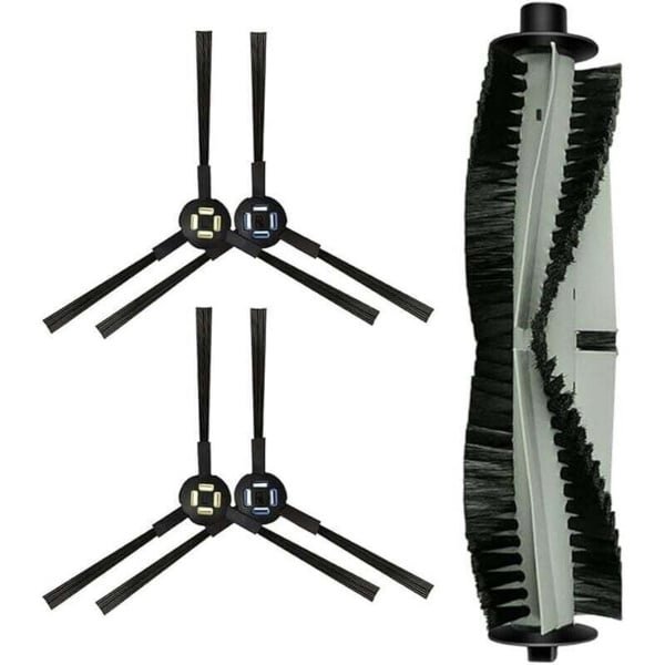 stofzuigerborstel Geschikt voor Silvercrest SSR1 SSRA1 robotstofzuiger Geschikt voor A9s A9 A7 L100 (1 rolborstel + 4 zijborstels)