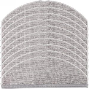 10 stucks microvezel dweildoeken Dweilen voor PADS Past op Eufy L50 L60 Hybrid-robotstofzuigers - Wasbare herbruikbare dweildoeken Vervangende dweildoeken