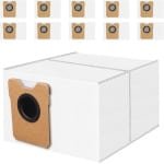 10 stuks-C10 stofzakken, compatibel met eufy Omni C20- C10 robotstofzuiger--4-laagse vervanging wegwerp C20 stofzak.