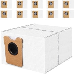 10 stuks-C10 stofzakken, compatibel met eufy Omni C20- C10 robotstofzuiger--4-laagse vervanging wegwerp C20 stofzak.