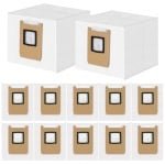 12-delige set stofzakken-compatibel met de Eufy Omni E28 OMNI/ E25 OMNI/ E20 OMNI robotstofzuigers-4-laags vervangende wegwerpzakken-grote capaciteit van 3 liter