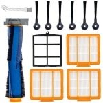 12stuks - stofzuigers Vervangende - geschikt voor Shark AI AV2501AE AV2501S RV2502AE robotstofzuiger - 1 hoofdborstel - 6 zijborstels - 3 Oranje filter - 1 Zwart filter - 1 Zwanenhalsborstel