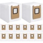 16stucks-vervangende stofzakken voor Eufy E28 Omni/E25 Omni /E20 Omni robotstofzuiger. Vervangende stofzuigerzakken met een grote capaciteit van 3 liter, 4 lagen.