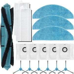 17 stuks-Vervangingsonderdelenset voor Cecotec Conga 7490-8290 Immortal Home en X-Treme Ultra Power robotstofzuigers - Hoofdborstel-filters- zijborstels- stofzakken- dweildoeken.