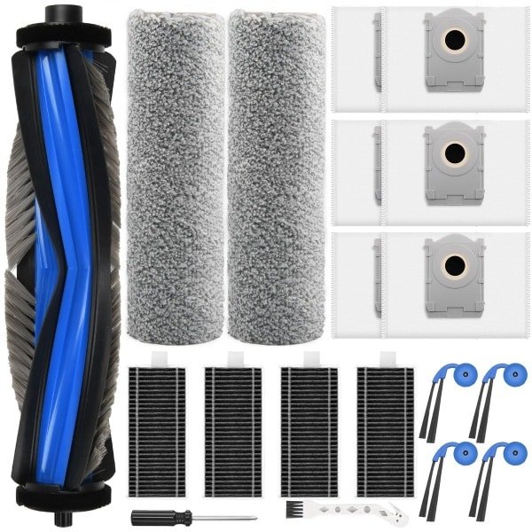 19-delig Accessoireset voor Robotstofzuiger - Inclusief Hoofdborstel, Dweilrollen, Stofzakken en HEPA-filters