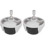 2 Stuks Universele Voorwielen voor Robotstofzuiger Vervanging - Geschikt voor Diverse Modellen