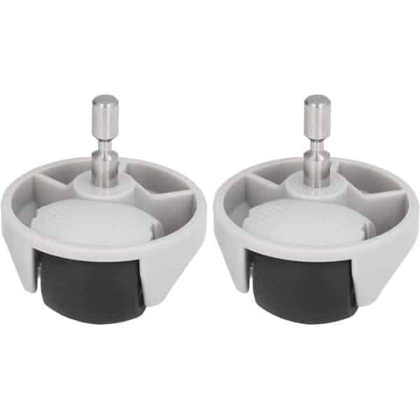 2 Stuks Universele Voorwielen voor Robotstofzuiger Vervanging - Geschikt voor Diverse Modellen