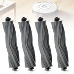 4 accessoires Geschikt voor de Dreame X40/X40 Pro robotstofzuigers - rubberen borstel