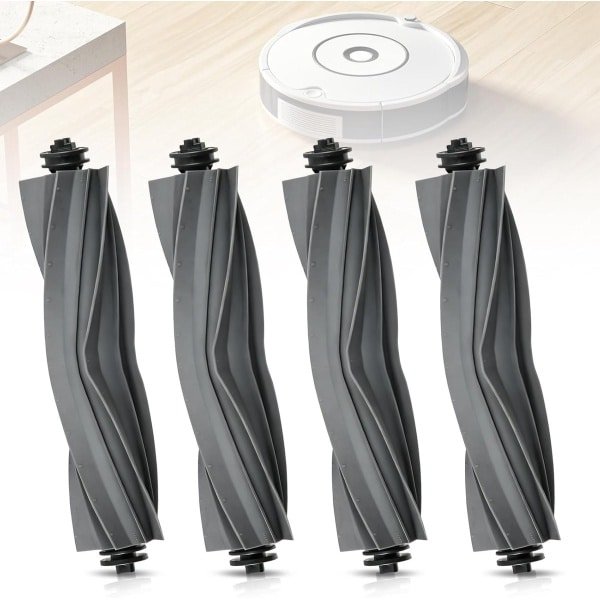 4 accessoires Geschikt voor de Dreame X40/X40 Pro robotstofzuigers - rubberen borstel