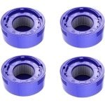 4 stucks HEPA-filter reserveonderdelen voor robotstofzuigers -wasbare voor- en achterfilters - vervangingsaccessoires voor schoonmaakapparaten - compatibel met Dyson V8 V7