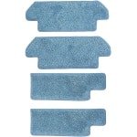 4 stucks Vervangende dweilpads - 2 sets - 2 pads per set - Vervangende dweildoeken voor Hobot Legee 7 robotstofzuiger - zachte herbruikbare microvezelpads - hoge absorptie - eenvoudige kliksluiting - verpakking