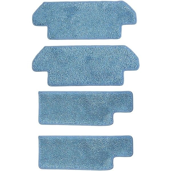 4 stucks Vervangende dweilpads - 2 sets - 2 pads per set - Vervangende dweildoeken voor Hobot Legee 7 robotstofzuiger - zachte herbruikbare microvezelpads - hoge absorptie - eenvoudige kliksluiting - verpakking