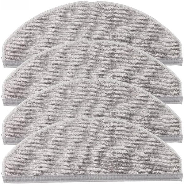 4 stuks microvezel dweildoeken Dweilen voor PADS Past op Eufy G50 L60 Hybrid- Robotstofzuigers - Wasbare herbruikbare dweildoeken Vervangende dweildoeken