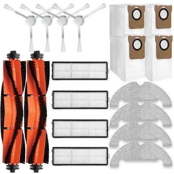 Accessoirekit Geschikt voor reserveonderdelen Geschikt voor de Dreame D10 Plus RLS3D, Z10 Pro en L10 Plus robotstofzuigers: 2 hoofdborstels, 4 borstels.