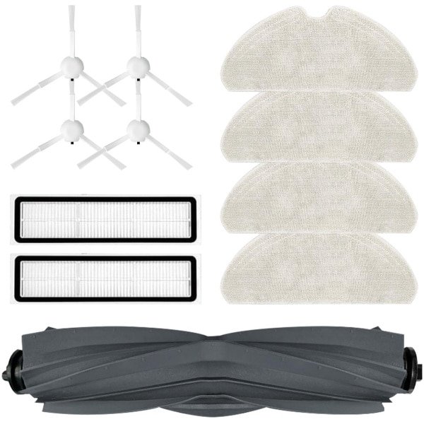 Allecto - - Accessoire Kit - Vervangset voor Robotstofzuiger - Compleet - Inclusief Hoofdborstel en Filters - Geschikt voor Dreame D10s/D10s Pro
