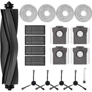 Allecto - - Accessoire set voor robotstofzuiger - filters - Rubber borstel - Geschikt voor verschillende oppervlakken - Inclusief moppen en zakken