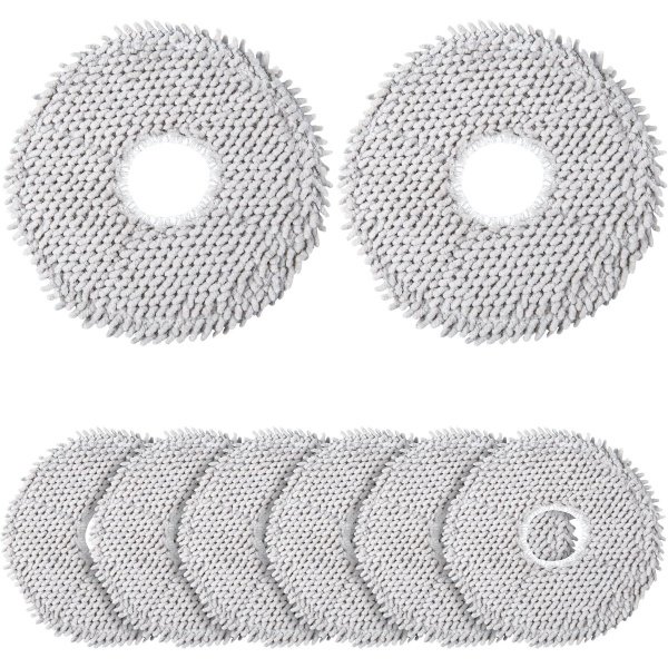 Allecto - - Mopdoeken voor Robotstofzuiger - Microvezel Mop Pads - 8 Stuks - Geschikt voor Xiaomi en Dreame - Hoogwaardige Accessoires - Ideaal voor .