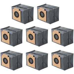 Allecto - - Stofzakken - Vervangende stofzakken - Grote capaciteit - Lichtgrijs - Accessoires voor robotstofzuiger - Geschikt voor Eufy Clean X8 Pro/.