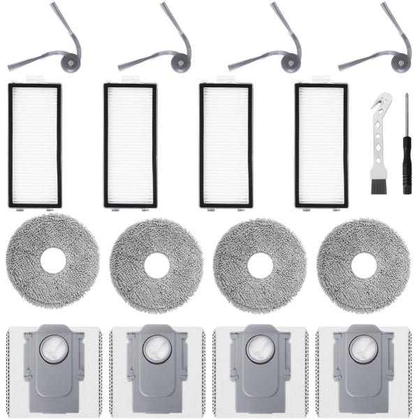 Allecto - - Vervangingsonderdelen - Robotstofzuiger accessoires - Voor optimale prestaties - Geschikt voor Roborock Saros Z70 - Inclusief HEPA-filter.