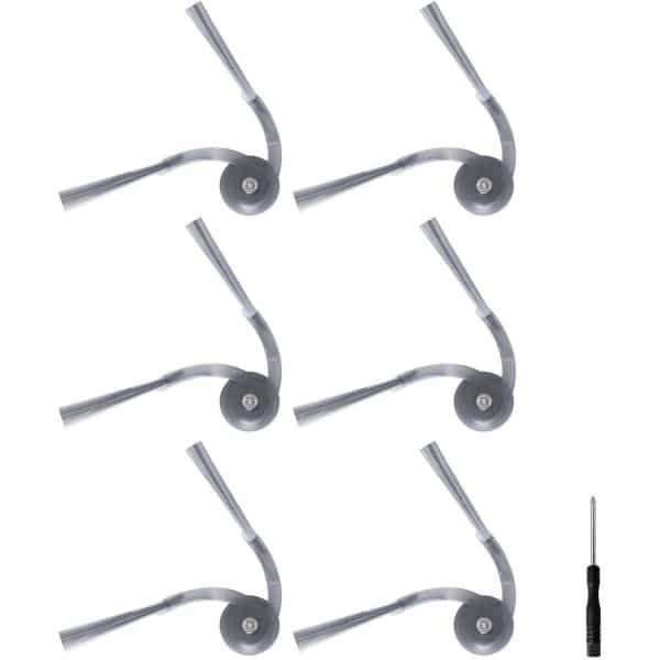 Allecto - - Zijborstels - Accessoires voor Robotstofzuiger - Geschikt voor Roborock Q Revo Curv/Edge - Hoogwaardige Plastic Materialen - Efficiënt St.