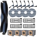 Alles-in-één accessoires voor de stofzuiger - Accessoireset voor de X10 Pro Panoramic robotstofzuiger - 1 hoofdborstel + 4 HEPA-filters + 4 dweilpads + 4 stofzakken + 6 zijborstels - Grijs