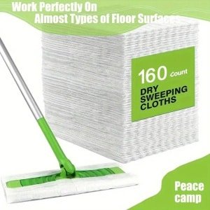 Droogreinigingsdoeken - Geschikt Voor Robotstofzuigers - Wegwerpbare Stofopvangers - Vervangbare Dweilpads - 160 Stuks Per Verpakking - 29*20 cm