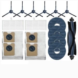 Geschikt voor EUFY robotstofzuiger accessoires, geschikt voor OMNI C20, rolborstel/zijborstel/filter/mop/stofzak