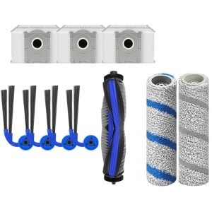 Geschikt voor Ecovacs, accessoires voor robotstofzuigers, geschikt voor T80S accessoires, geschikt voor T80S PRO hoofdborstel, zijborstel, filter, borstelrol, doek en stofzak