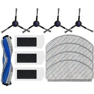 Geschikt voor Ecovacs, vervangende onderdelen voor robotstofzuigers, geschikt voor N20 PRO/FAMILY onderdelen, filter/doek/hoofdborstel/zijborstel